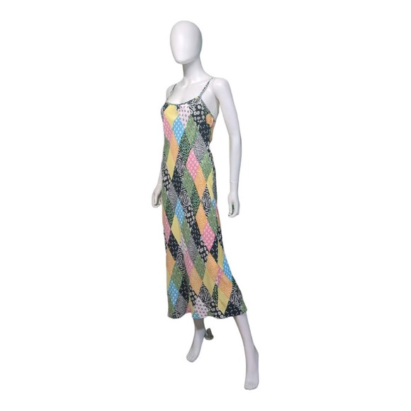 Rixo X Target Patchwork Slip Dress Multicolored S - Picture 6 of 8